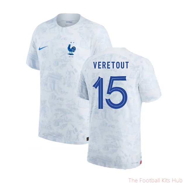2022-2023 France Match ADV Dri-Fit Away Shirt (Veretout 15)-unisoccer store